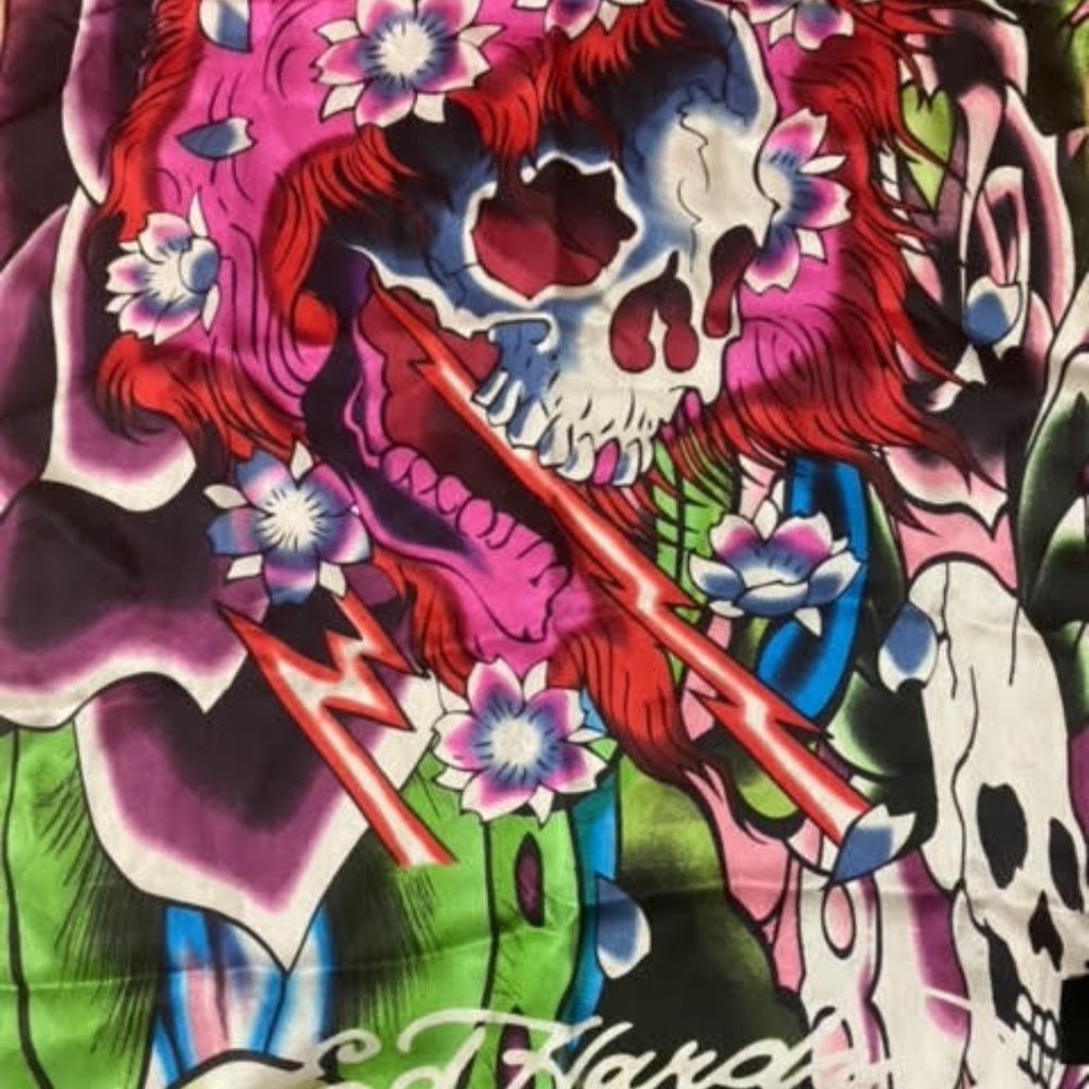 Ed Hardy Scarf 100% Silk